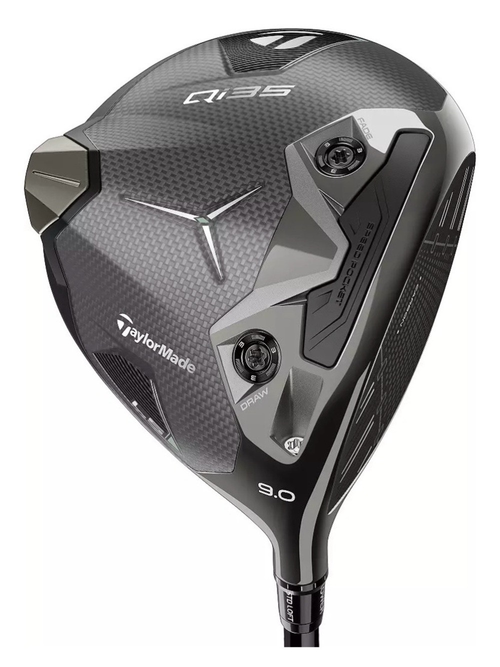 TaylorMade Driver Qi35 LS 9.0 - Carbon Black & Silver Accents